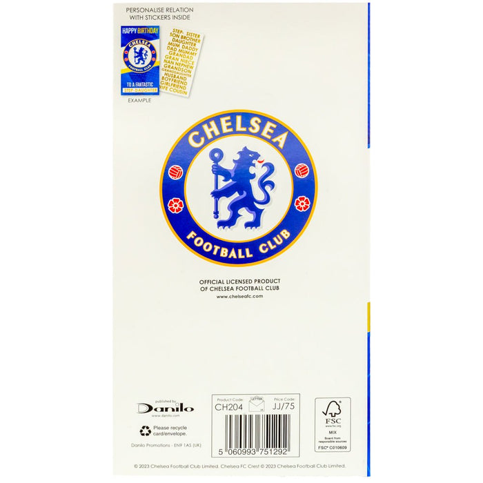 Chelsea FC Personalised Birthday Card - Excellent Pick