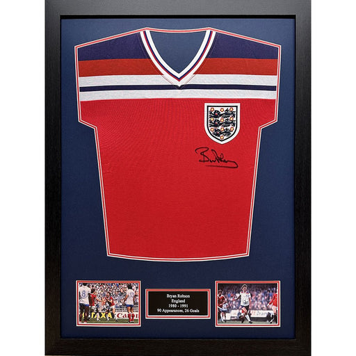 England FA 1982 Robson Signed Shirt (Framed) - Excellent Pick