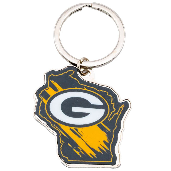 Green Bay Packers State Shape Keyring - Excellent Pick