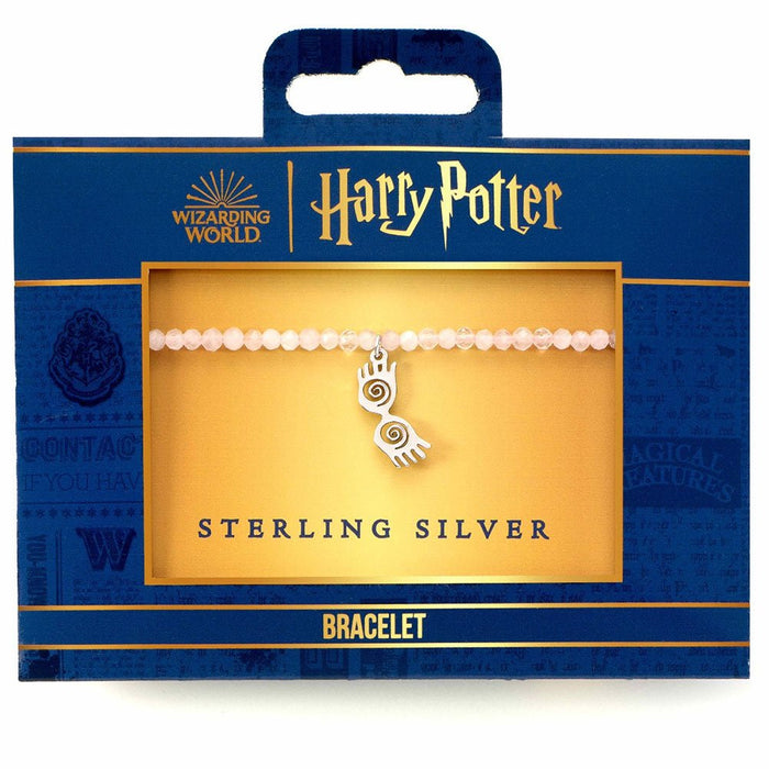 Harry Potter Stone Bracelet With Sterling Silver Charm Luna Glasses - Excellent Pick