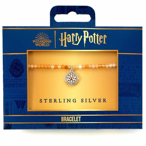 Harry Potter Stone Bracelet With Sterling Silver Charm Time Turner - Excellent Pick