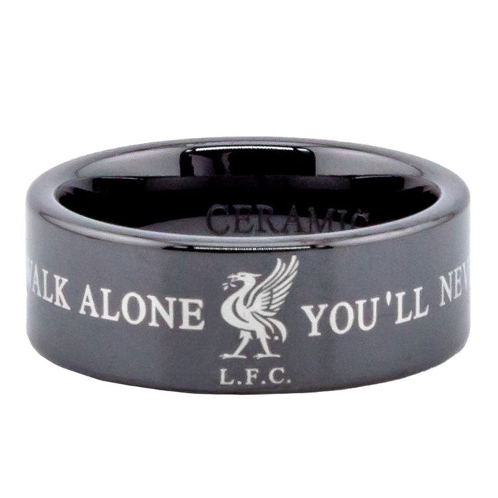 Liverpool FC Black Ceramic Ring Small - Excellent Pick