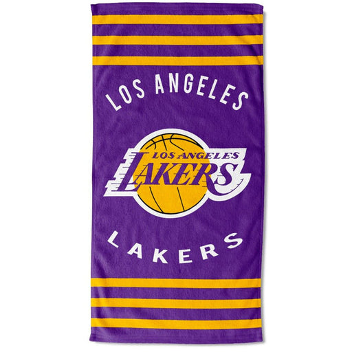 Los Angeles Lakers Stripe Towel - Excellent Pick
