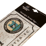 Newcastle United FC Street Sign Retro - Excellent Pick