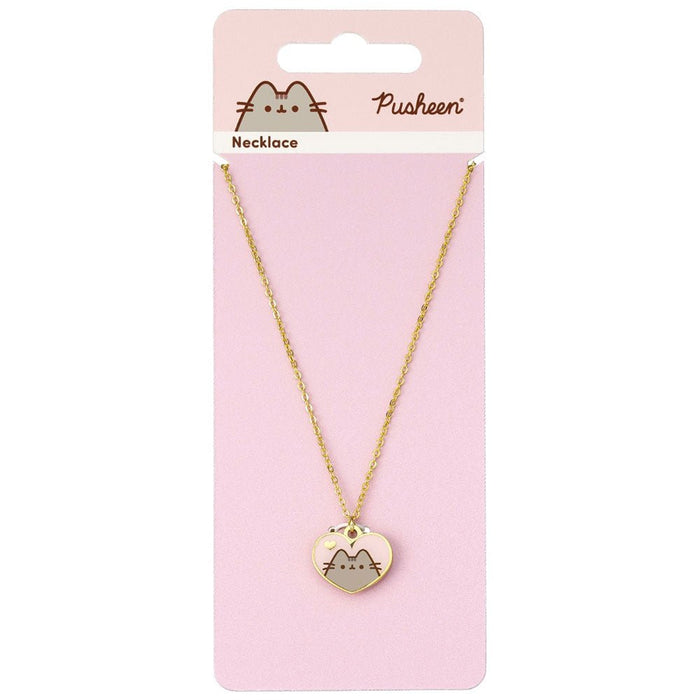 Pusheen Gold Plated Heart Necklace - Excellent Pick
