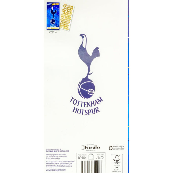 Tottenham Hotspur FC Personalised Birthday Card - Excellent Pick