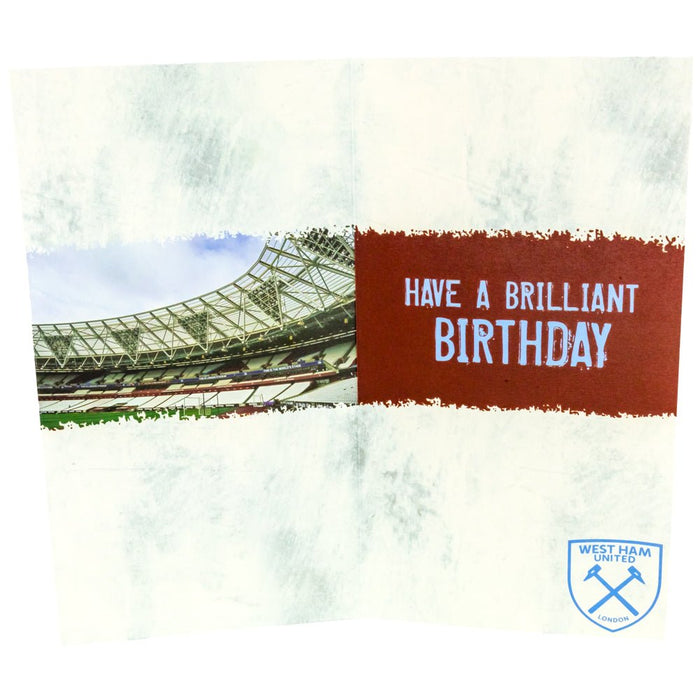 West Ham United FC Personalised Birthday Card - Excellent Pick