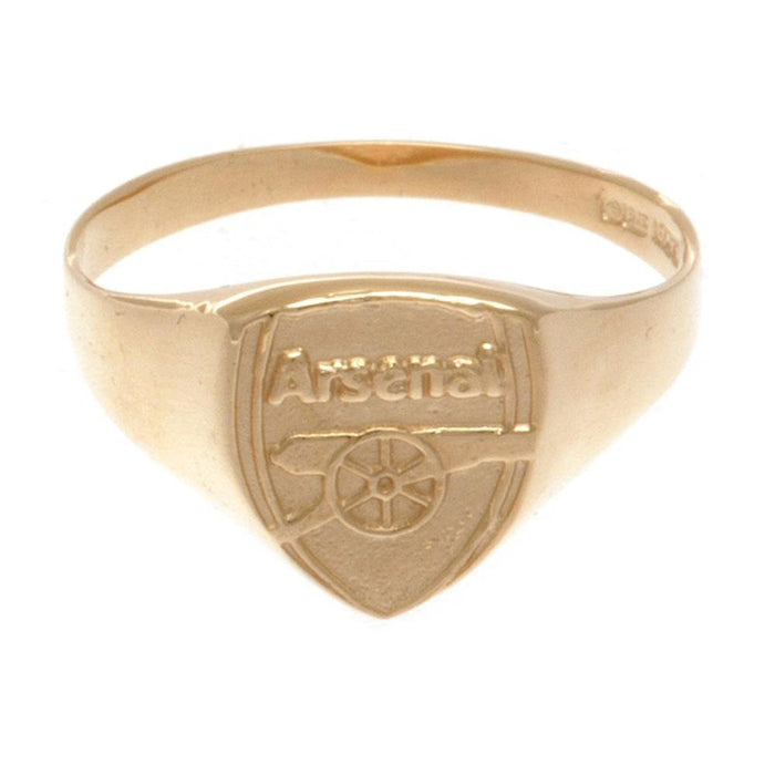 Arsenal FC 9ct Gold Crest Ring Small - Excellent Pick