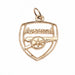 Arsenal FC 9ct Gold Pendant Crest - Excellent Pick