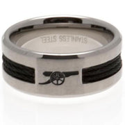 Arsenal FC Black Inlay Ring Large - Excellent Pick