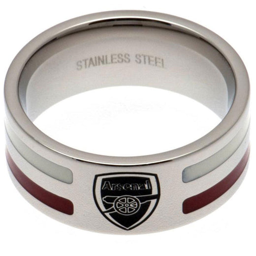 Arsenal FC Colour Stripe Ring Small - Excellent Pick