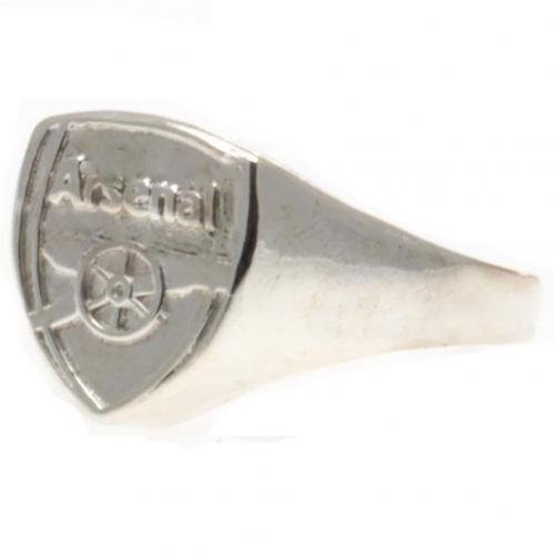 Arsenal FC Silver Plated Crest Ring Medium - Excellent Pick