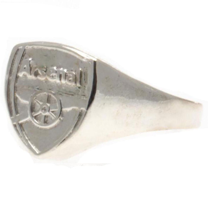 Arsenal FC Silver Plated Crest Ring Small - Excellent Pick