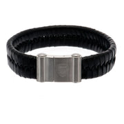 Arsenal FC Single Plait Leather Bracelet - Excellent Pick