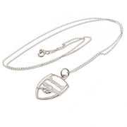 Arsenal FC Sterling Silver Pendant & Chain CR - Excellent Pick