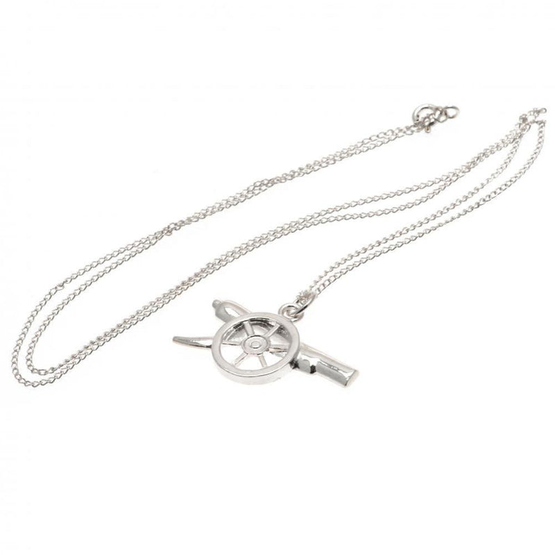 Arsenal FC Sterling Silver Pendant & Chain GN - Excellent Pick