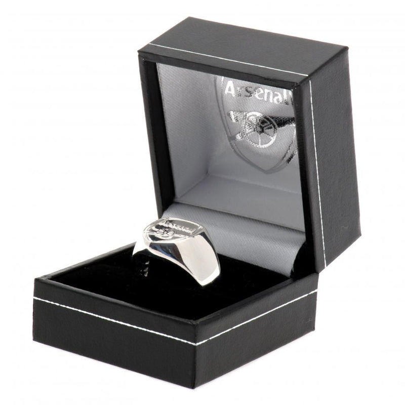Arsenal FC Sterling Silver Ring Large - Excellent Pick