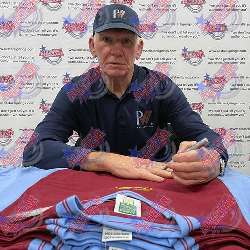 Aston Villa FC 1982 Withe Signed Shirt (Framed) - Excellent Pick