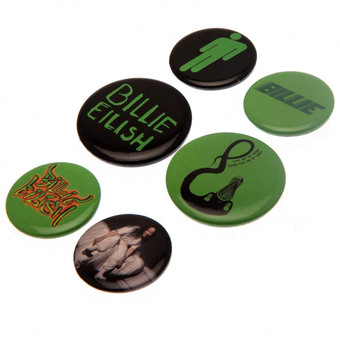 Billie Eilish Button Badge Set - Excellent Pick