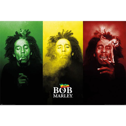 Bob Marley Poster Tricolour 76 - Excellent Pick