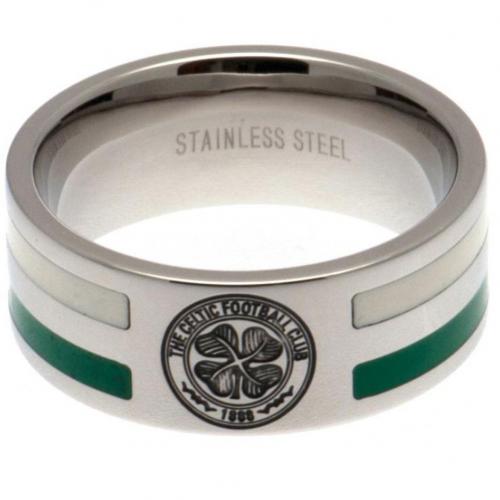 Celtic FC Colour Stripe Ring Medium - Excellent Pick