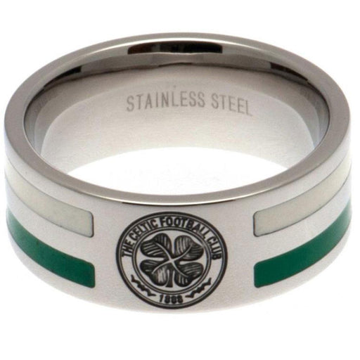 Celtic FC Colour Stripe Ring Small - Excellent Pick
