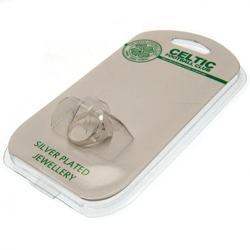 Celtic FC Silver Plated Crest Ring Large - Excellent Pick