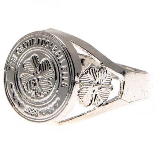 Celtic FC Silver Plated Crest Ring Small - Excellent Pick