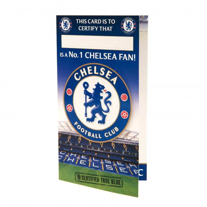 Chelsea FC Birthday Card No 1 Fan - Excellent Pick
