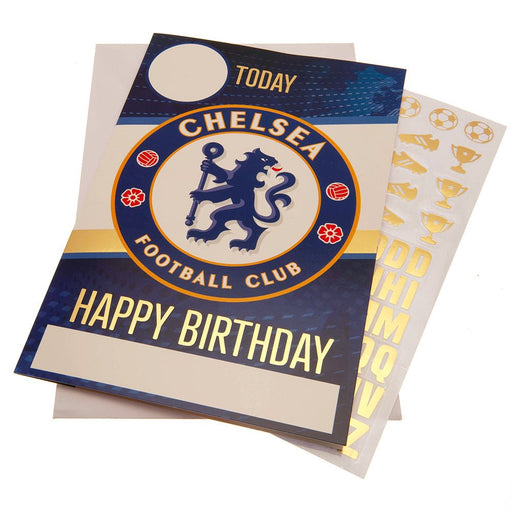 Chelsea FC Birthday Card With Stickers - Excellent Pick