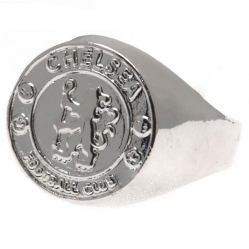 Chelsea FC Silver Plated Crest Ring Large - Excellent Pick
