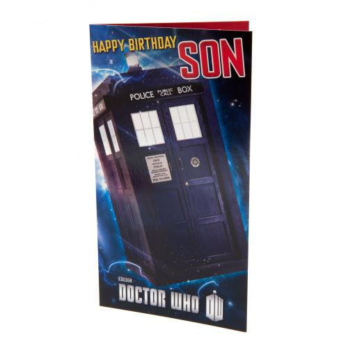 Doctor Who Birthday Card Son - Excellent Pick