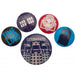 Doctor Who Button Badge Set - Excellent Pick