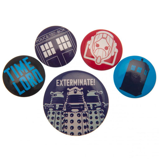 Doctor Who Button Badge Set - Excellent Pick