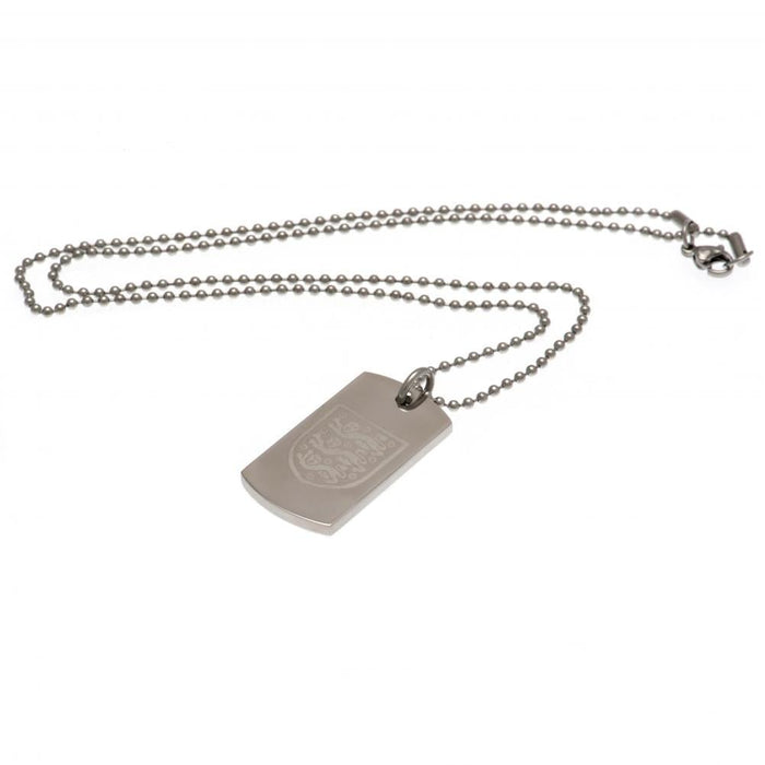England FA Engraved Dog Tag & Chain - Excellent Pick