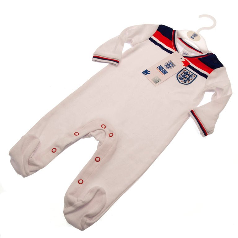 England FA Sleepsuit 82 Retro 12-18 Mths - Excellent Pick