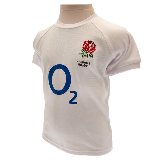England RFU Shirt & Short Set 12/18 mths PC - Excellent Pick