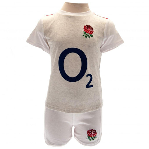 England RFU Shirt & Short Set 6/9 mths GR - Excellent Pick