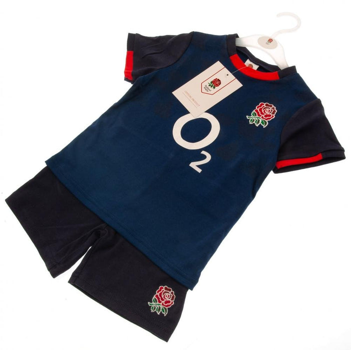 England RFU Shirt & Short Set 9/12 mths NV - Excellent Pick