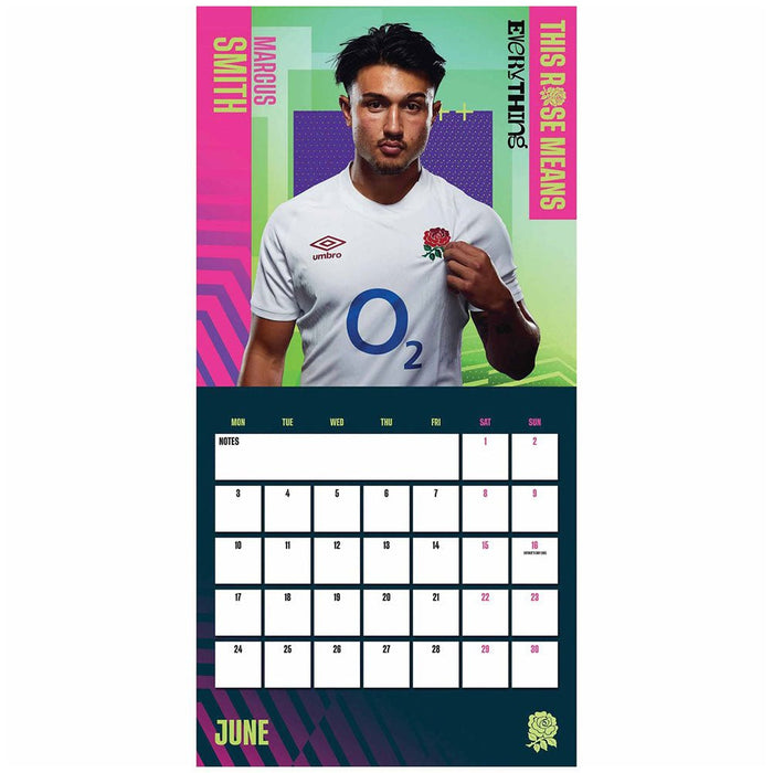 England RFU Square Calendar 2024 - Excellent Pick