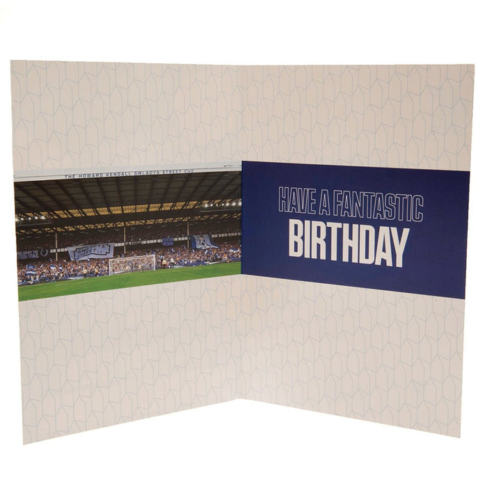 Everton FC Birthday Card With Stickers - Excellent Pick
