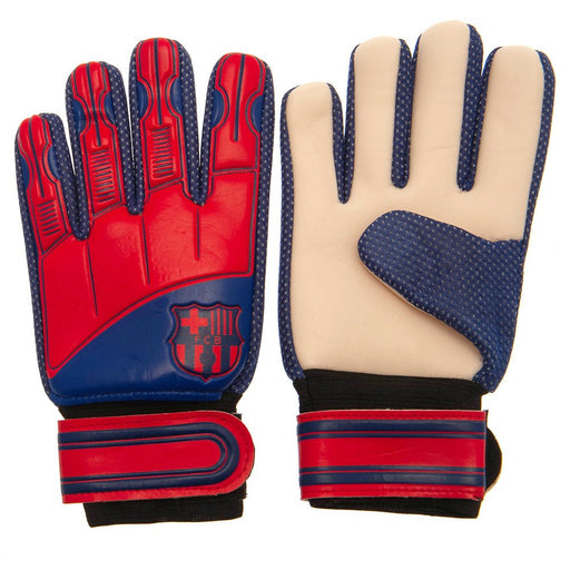 FC Barcelona Goalkeeper Gloves Kids DT - Excellent Pick