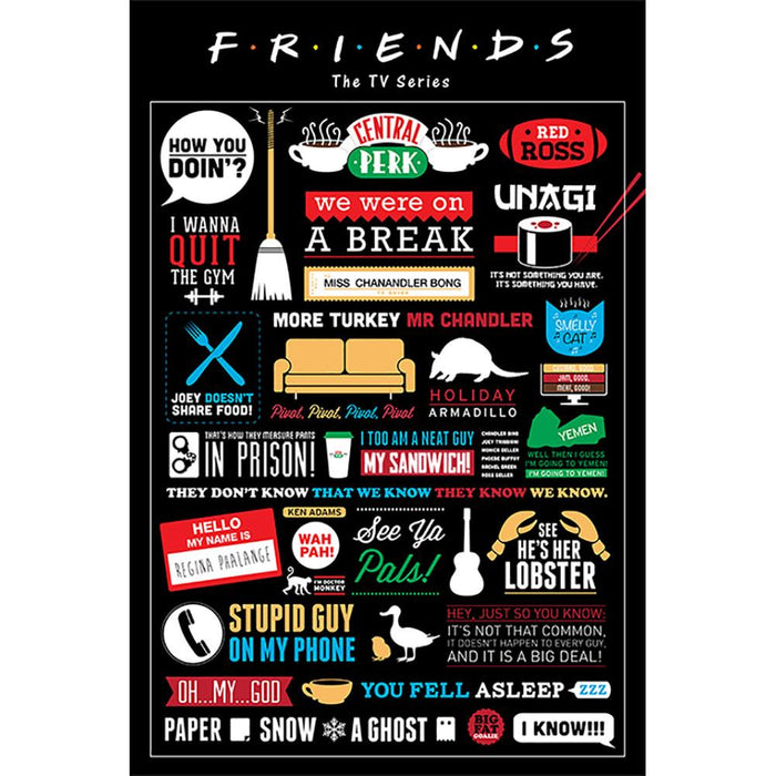 Friends Poster Infographic 150 - Excellent Pick