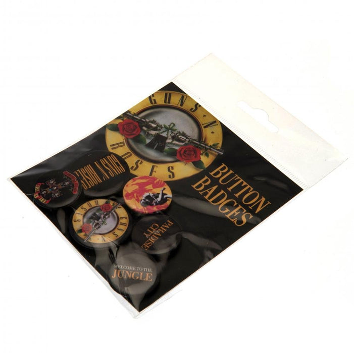 Guns N Roses Button Badge Set - Excellent Pick