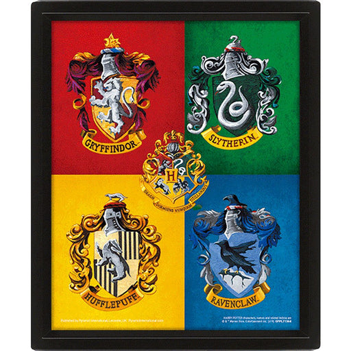 Harry Potter Framed 3D Picture Crests - Excellent Pick