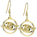 Harry Potter Gold Plated Crystal Earrings Time Turner - Excellent Pick