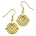 Harry Potter Gold Plated Crystal Earrings Time Turner - Excellent Pick