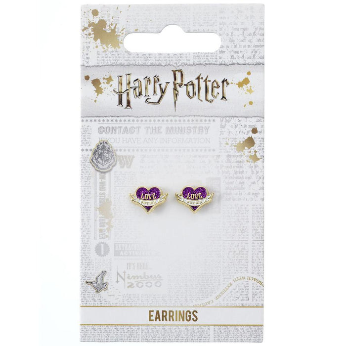 Harry Potter Gold Plated Earrings Love Potion - Excellent Pick