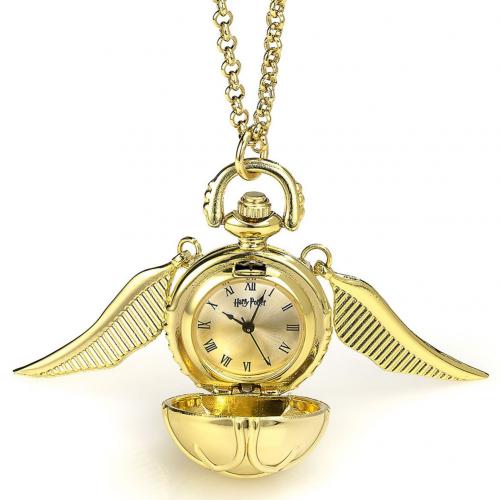 Harry Potter Gold Plated Golden Snitch Watch Necklace - Excellent Pick