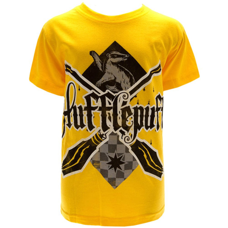 Harry Potter Hufflepuff T Shirt Junior 7-8 Yrs - Excellent Pick